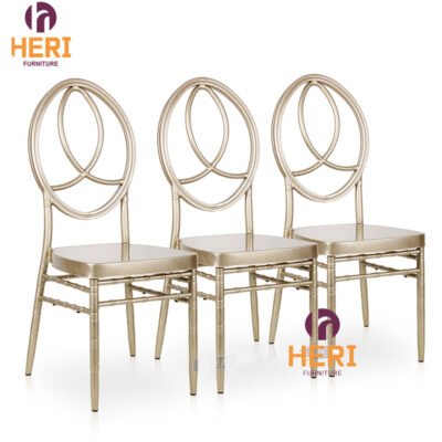 Hotel Furniture Outdoor Metal Stacking Banquet Wedding Restaurant Wedding Phoenix Chair