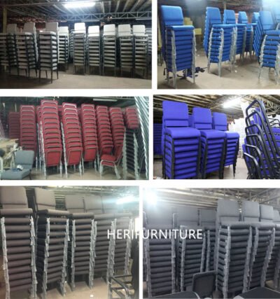 Hot Sale Fashionable Durable Steel Tube Metal Stackable Church Chair - Image 7
