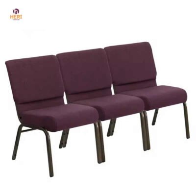 Metal Frames Auditorium Chairs Cheap Interlocking Iron Church Chair for Sale Abreast Wholesalers Theater Chairs