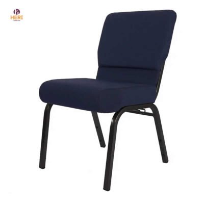 Wholesale Padded Stackable Metal Theater Chair Conference Stackable Interlocking Church Chairs for Auditorium - Image 3