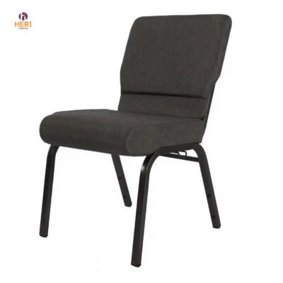 Wholesale Padded Stackable Metal Theater Chair Conference Stackable Interlocking Church Chairs for Auditorium - Image 4