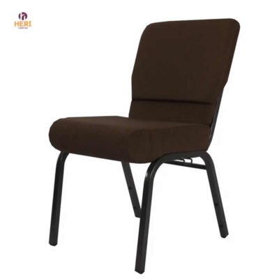 Wholesale Padded Stackable Metal Theater Chair Conference Stackable Interlocking Church Chairs for Auditorium - Image 5
