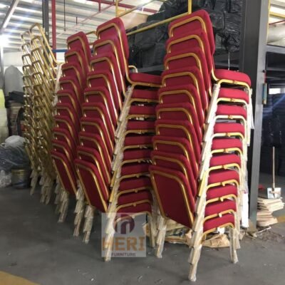 Hot Sale Fashionable Durable Steel Tube Metal Stackable Church Chair - Image 4