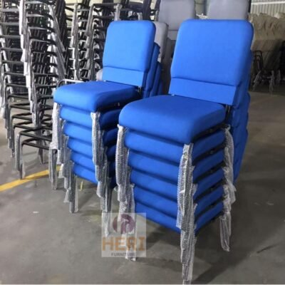 Factory Sale Cheap Stackable Upholstered Metal Church Chair for Used Theater Auditorium Furniture Interlock Padded Burgundy Church Chairs - Image 6