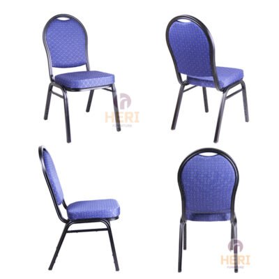Round backed aluminum chairs for banquet restaurants HERI-A6 - Image 8
