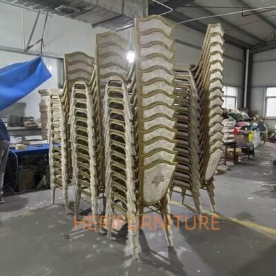 Wholesale Moroccan hotel banquet aluminum hotel chair - Image 7