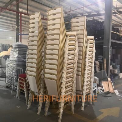 Moroccan Style Popular Wholesale Metal Aiuminum Stacking Wedding Event Hotel Furniture Dining Banquet Hall Chair - Image 6