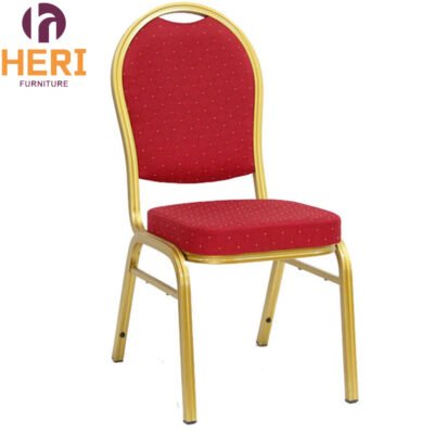 Round backed aluminum chairs for banquet restaurants HERI-A6