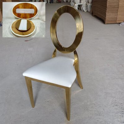 Detachable stainless dining chairs for wedding - Image 3