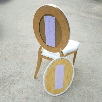 Detachable stainless dining chairs for wedding - Image 4