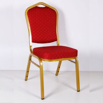 New Design Modern Red Iron Hotel Chair - Image 2
