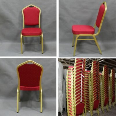 New Design Modern Red Iron Hotel Chair - Image 4