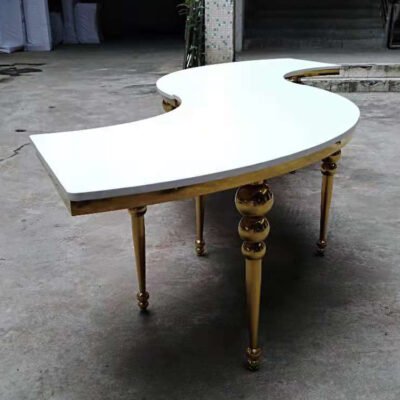Luxury Stainless Steel Round Banquet Party Table - Image 4