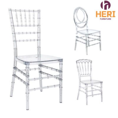 Wholesale luxury Resin Chiavari Transparent PC Chairs for Wedding Events