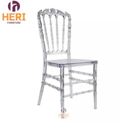 Acrylic Plastic Resin PC Crown Chair for Rental Events Parties Weddings-Stackable Transparent Crystal Chairs Hotels Sale