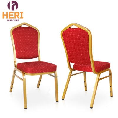 New Design Modern Red Iron Hotel Chair