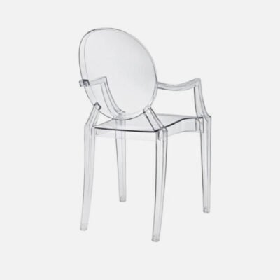 Transparent armrest ghost chair for weddings - Image 4