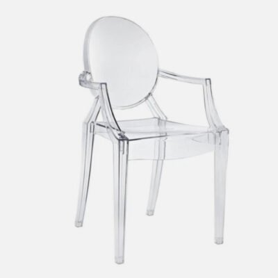 Transparent armrest ghost chair for weddings - Image 3