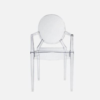 Transparent armrest ghost chair for weddings - Image 2