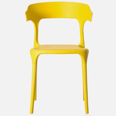 New Arrival Low Rate PP Plastic 300KG Weight Stacking Outdoor Indoor Quick Dry Patio Garden yellow plastic chairs - Image 3