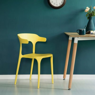 New Arrival Low Rate PP Plastic 300KG Weight Stacking Outdoor Indoor Quick Dry Patio Garden yellow plastic chairs - Image 6