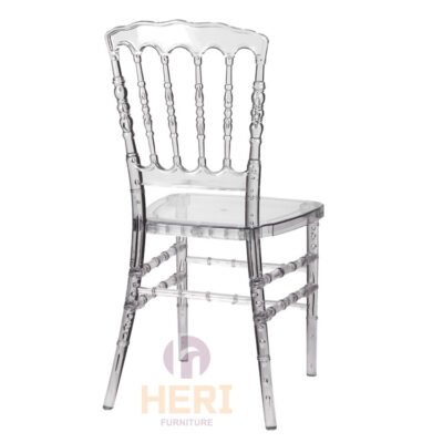 Hot Sale Wholesale Banquet Party Durable Clear Transparent Resin Crystal Napoleon Wedding Chair for Events - Image 4