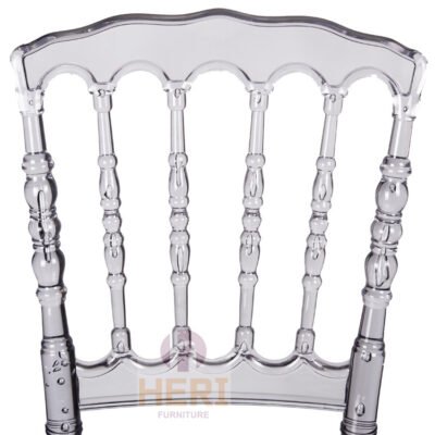 Hot Sale Wholesale Banquet Party Durable Clear Transparent Resin Crystal Napoleon Wedding Chair for Events - Image 3