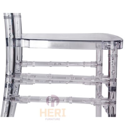 Hot Sale Wholesale Banquet Party Durable Clear Transparent Resin Crystal Napoleon Wedding Chair for Events - Image 5