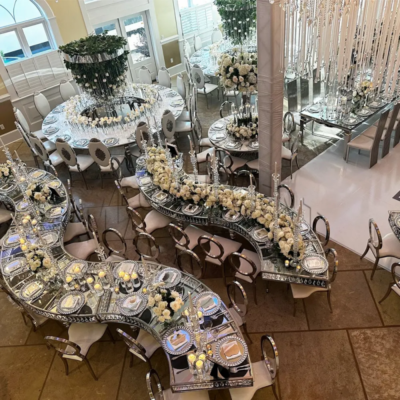 Hot Sale Round Wedding Table with Crystal Stainless Steel Serpentine Dining Table for Wedding Event Hotel Table for Wedding - Image 4