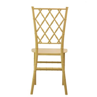 Wholesale Cheap Gold Resin Chair Banquet Grid back Chiavari Chairs for Hotel Restaurant - Image 2