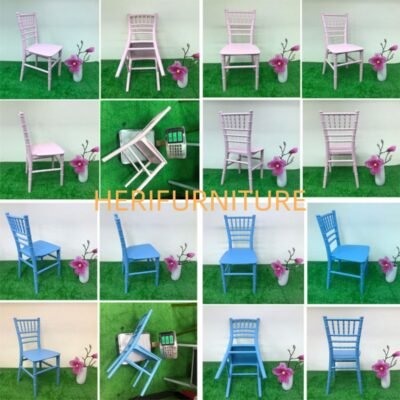 Hot Sale White Kids tiffany Chiavair Chair for Children Party - Image 10