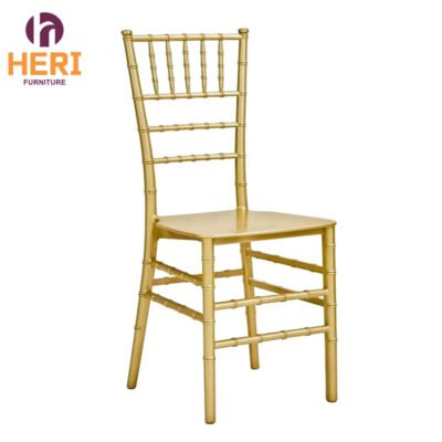 African gold resin plastic chiavari chairs for weddings HERI-PC5