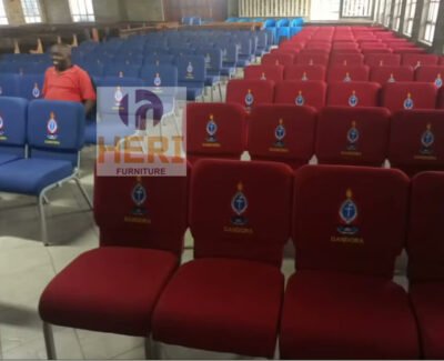 African Factory Hot Sale Metal Church Chair with logo Church Seating for Sales - Image 6
