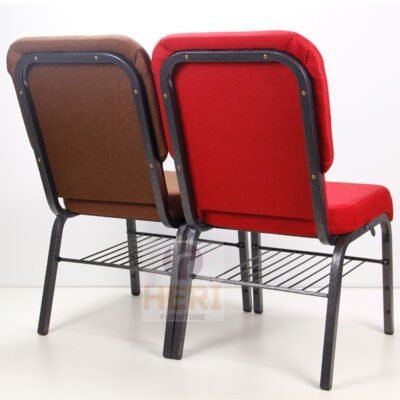 Modern Stack Blue or Red Kenya Church Chair With logo - Image 3