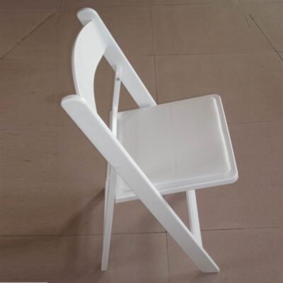 Wholesale Wedding Banquet Hotel Garden Restaurant Furniture White Resin Plastic Wimbledon Folding Chairs for Event - Image 3