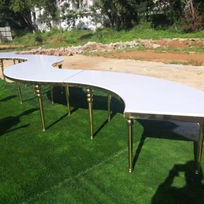 Luxury Stainless Steel Round Banquet Party Table - Image 2