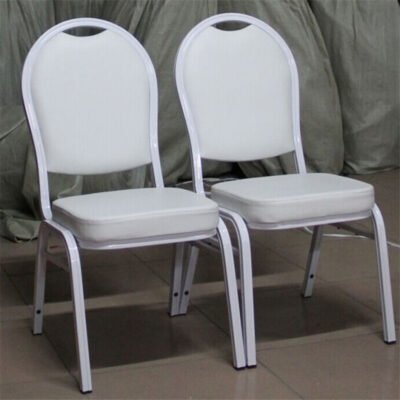 Round backed aluminum chairs for banquet restaurants HERI-A6 - Image 4