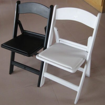 Outdoor Stackable Rental Party Foldable Chairs White Plastic Wedding Wimbledon Resin Folding Chair for Event