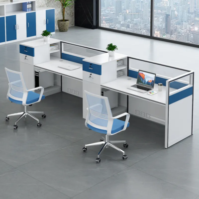 Factory Outlet Office Furniture Cubicle 4 Staff Modular Workstation Desk - Image 6