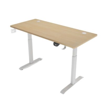 Customized White Metal Electric Height Adjustable Computer Desk Lifting Office Table Standing Desk for Living Room - Image 6