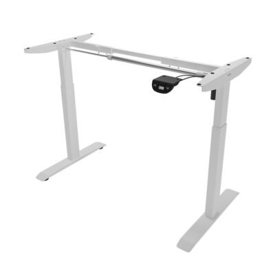 Customized White Metal Electric Height Adjustable Computer Desk Lifting Office Table Standing Desk for Living Room - Image 2