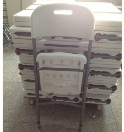Wholesale Outdoor Banquet Party Event wedding White Folding Plastic Chair - Image 2