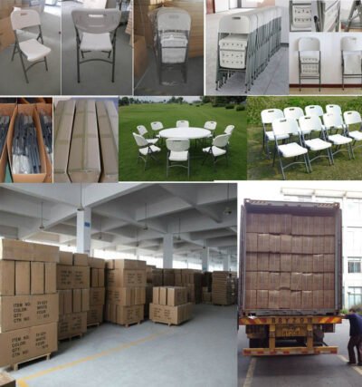 Wholesale Outdoor Banquet Party Event wedding White Folding Plastic Chair - Image 6
