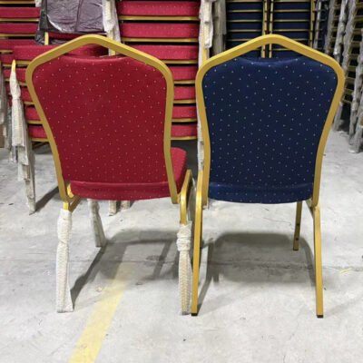 New Design Modern Red and Blue Metal Banquet Chair - Image 5