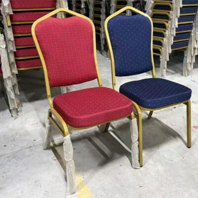 New Design Modern Red and Blue Metal Banquet Chair