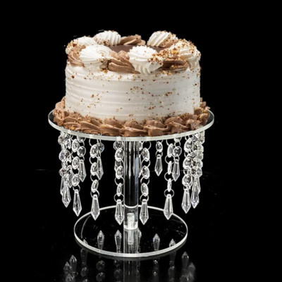 Wholesale Wedding Party Supplies Gold Silver Cake Dessert Tables Cake Tables Metal Crystal Wedding Cake Stands - Image 5