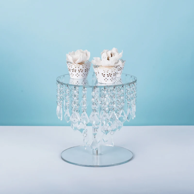 Wholesale Wedding Party Supplies Gold Silver Cake Dessert Tables Cake Tables Metal Crystal Wedding Cake Stands - Image 4