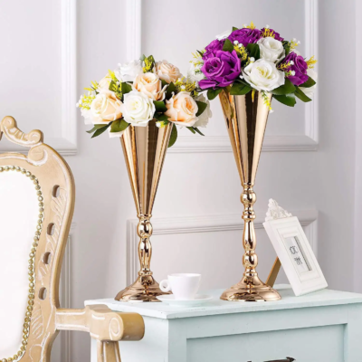 Nicro Light Luxury Wedding Decoration Prop Table Twist Candlestick Ornaments Road Lead Iron Flower Vase Main Table Flower Device - Image 3